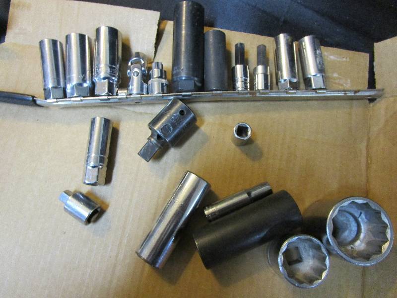 lot 110 image: Misc.  sockets sizes and brands vary
