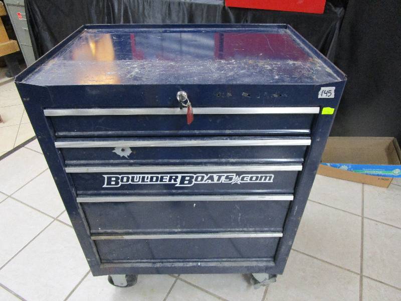 lot 150 image: 5- Drawer Rolling Toolbox With Key