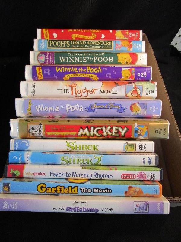 VHS and DVDs