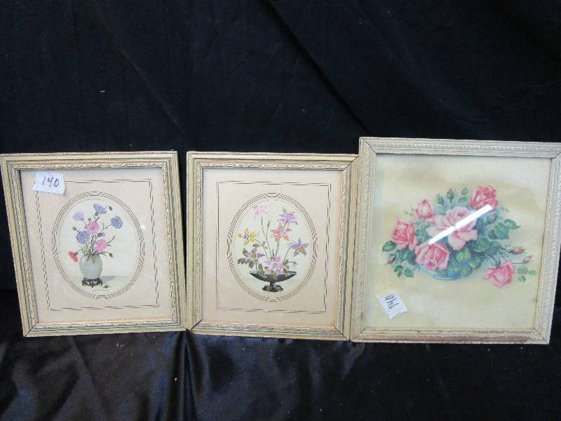 3-decorative Pictures, 8 14 x 9 14 and 10 x 10