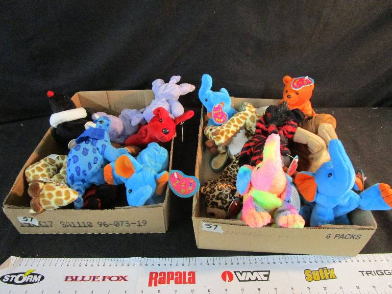 2- Flats pf Avon Stuffed Animals
