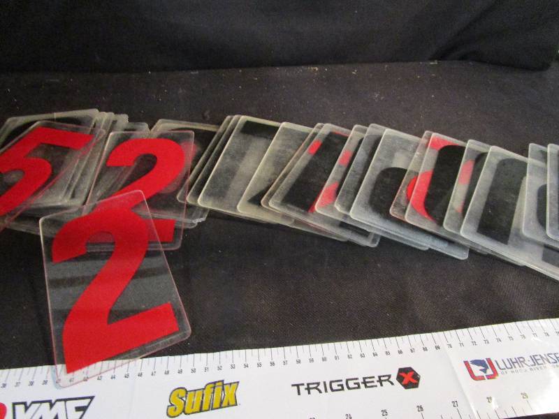 Sign Suction pole and Plastic Letters Various Sizes