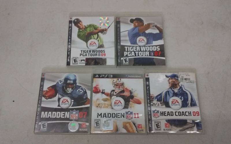 5-Sports Games For PS3 Golf & Football