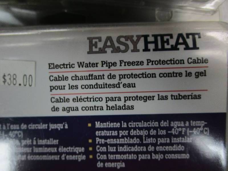 lot 123 image: (4) Heat Tape (9) Pakgs. Pipe Insulation