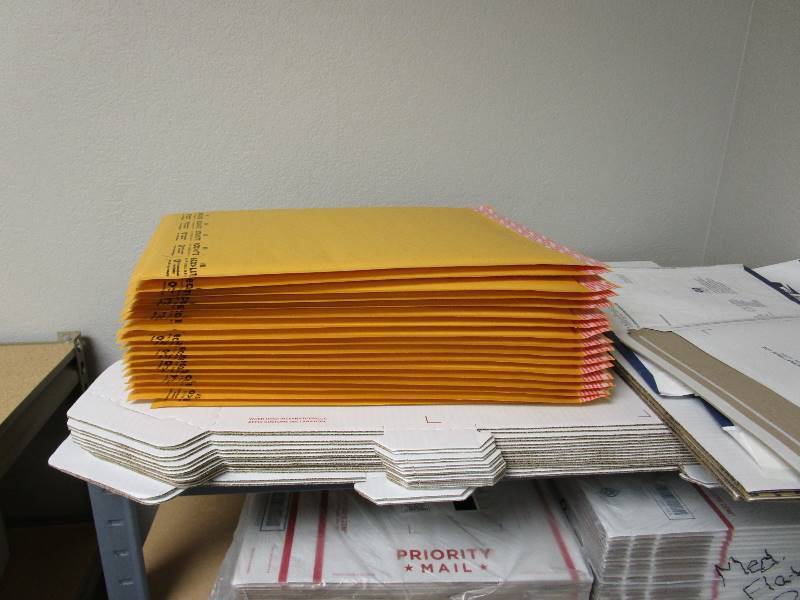 lot 39 image: Large Lot of Shipping Boxes & Envelopes