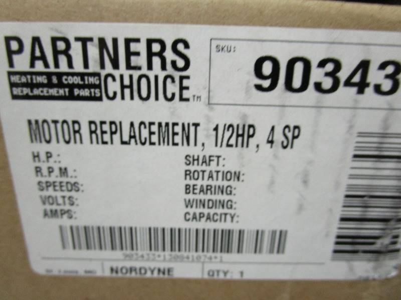 lot 60 image: HVAC Parts & Electric Motors