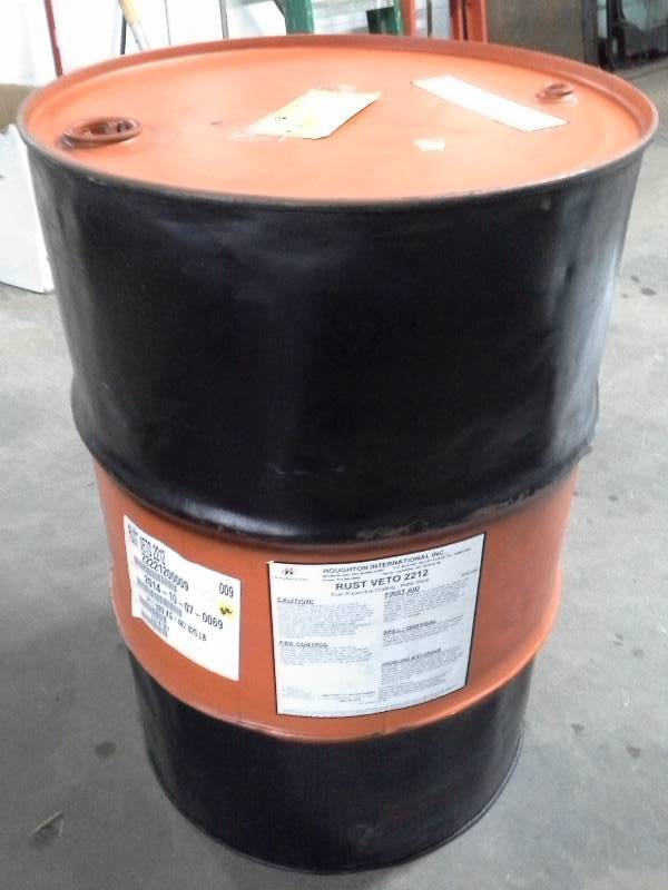 lot 10 image: One Drum of Houghton Rust Veto 2212 Synthetic Aqueous Base Rust Preventive