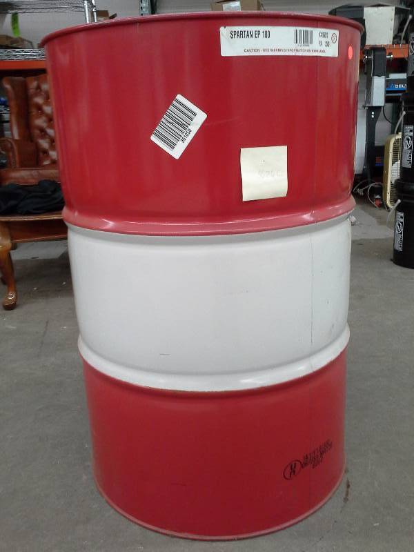 lot 26 image: One Drum of Exxon Spartan EP 100 Gear Lubricant