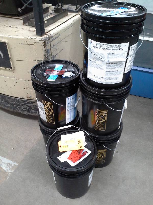 lot 39 image: Six Pails of Houghton Rust Veto Concentrate
