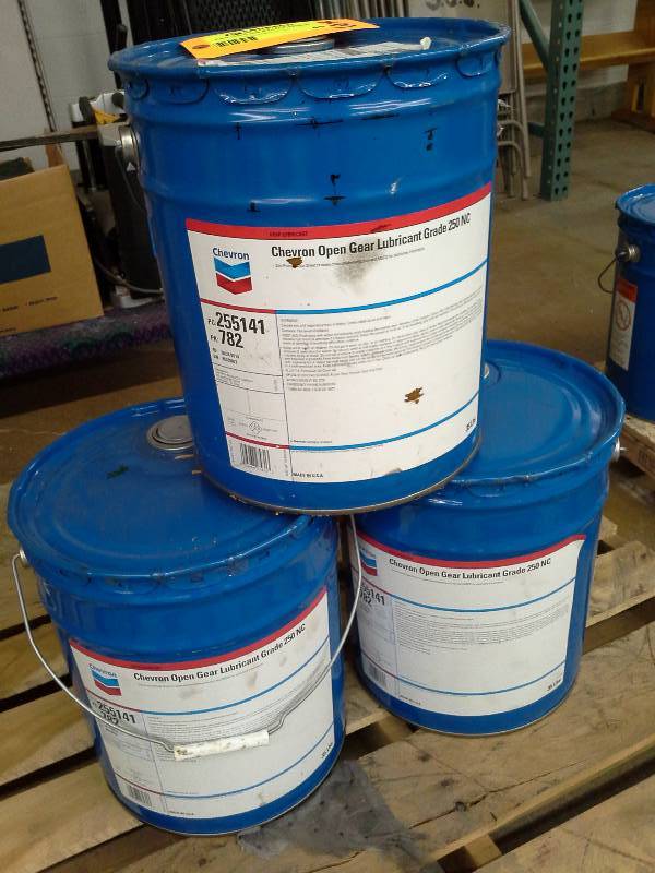lot 48 image: Fifteen Gallons of Chevron Open Gear Lube 250NC