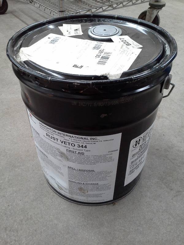 lot 38 image: Five Gallons Houghton Rust Veto 344 Protectant