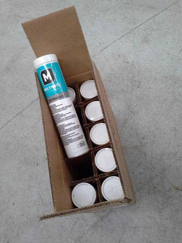 lot 96 image: Eight Tubes of Dow Corning Molykote 44 High Temperature Bearing Grease Medium