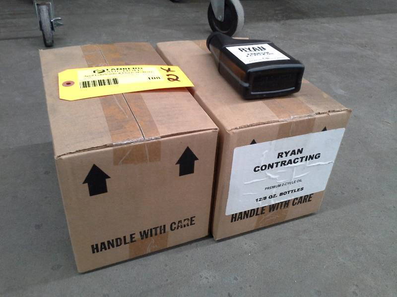 lot 108 image: Two Cases of Ryan Contracting Premium 2-Cycle Oil