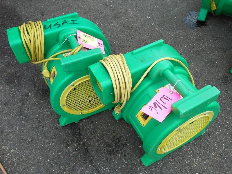 lot 66 image: Pair of B-Air 1 HP Blowers