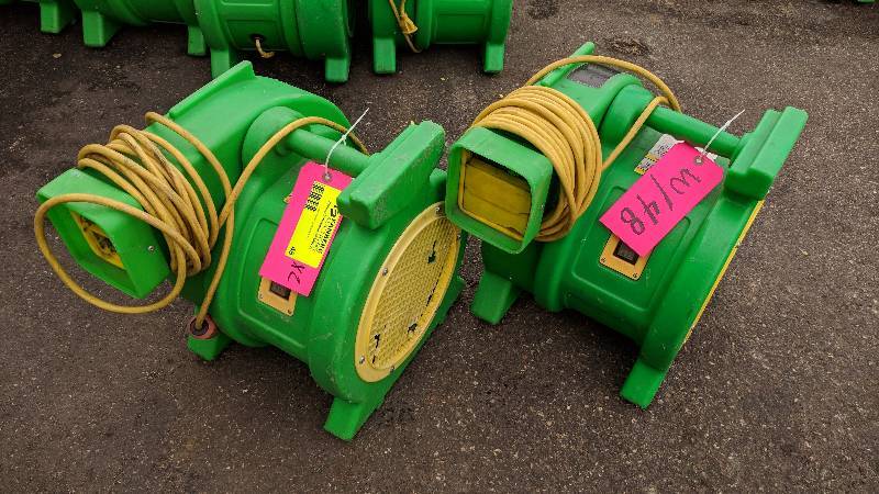 lot 48 image: Pair of B-Air 1 HP Blowers