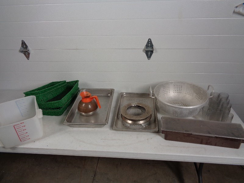 lot 118 image: Large Strainer, Pans, and Lots More