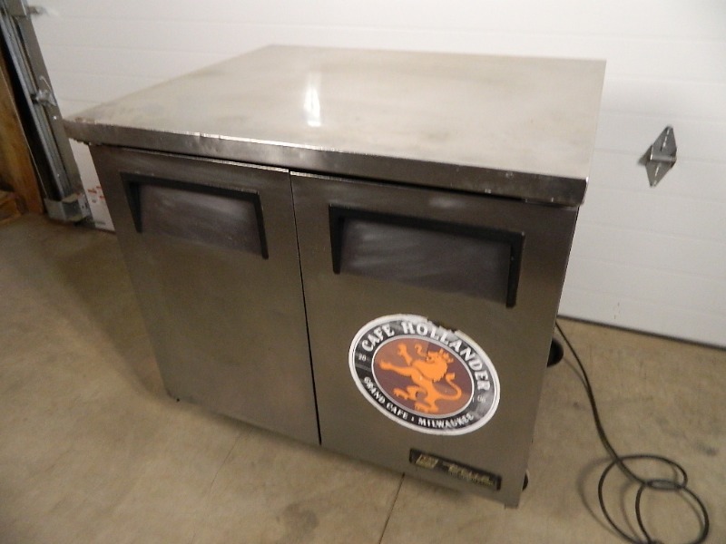 lot 13 image: True Undercounter Refrigerator on Wheels