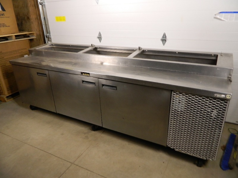 lot 2 image: Delfield 9 12 Ft Refrigerated Prep Table