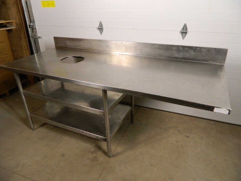 lot 22 image: Large Stainless Steel Table