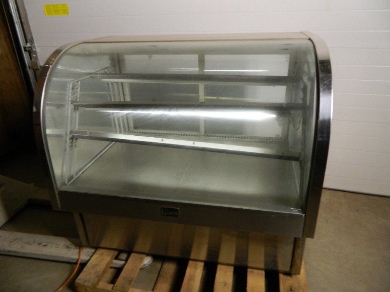 lot 27 image: Randell Curved Glass Lighted Display Case