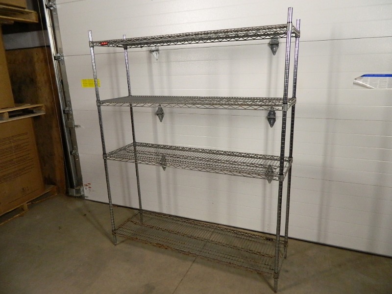 lot 50 image: 4 Tier Wire Shelf