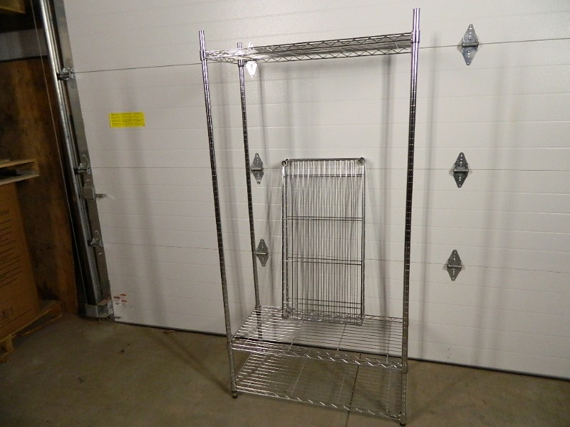 lot 55 image: 5 Tier Wire Shelf