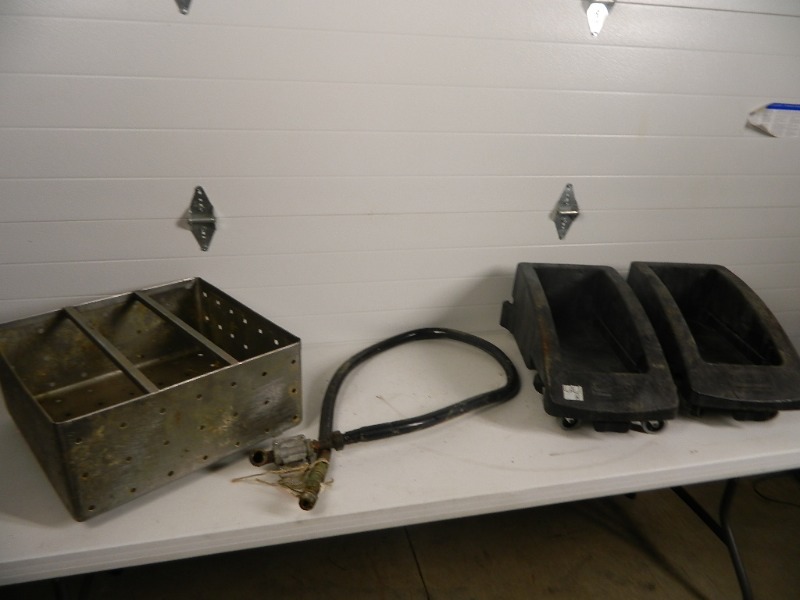 lot 97 image: Gas Hose, Stainless Basket, Etc