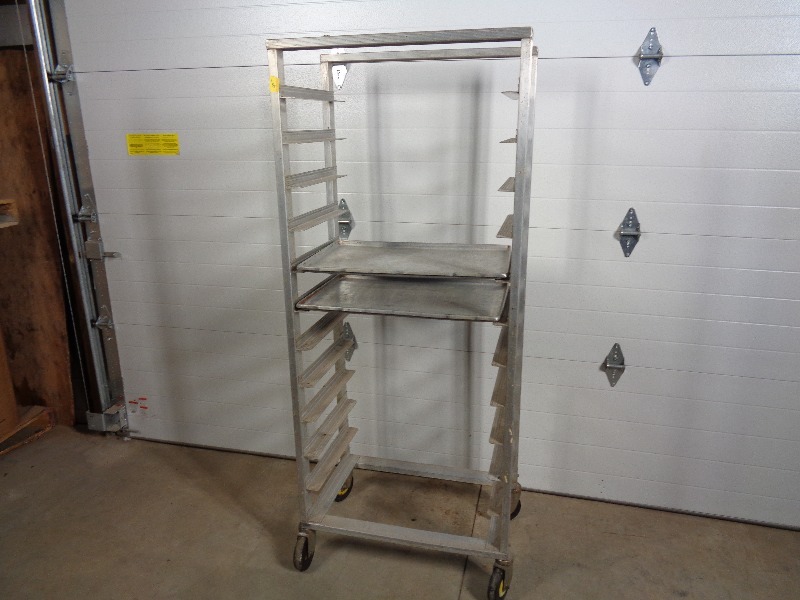 lot 11B image: Cres Cor Aluminum Sheet Pan Cart