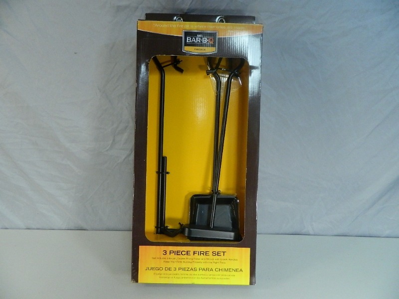 lot 102 image: New 3 Pc Fireplace Set