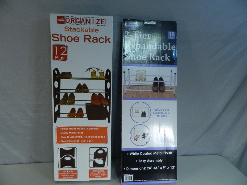 lot 125 image: 2 New Shoe Racks