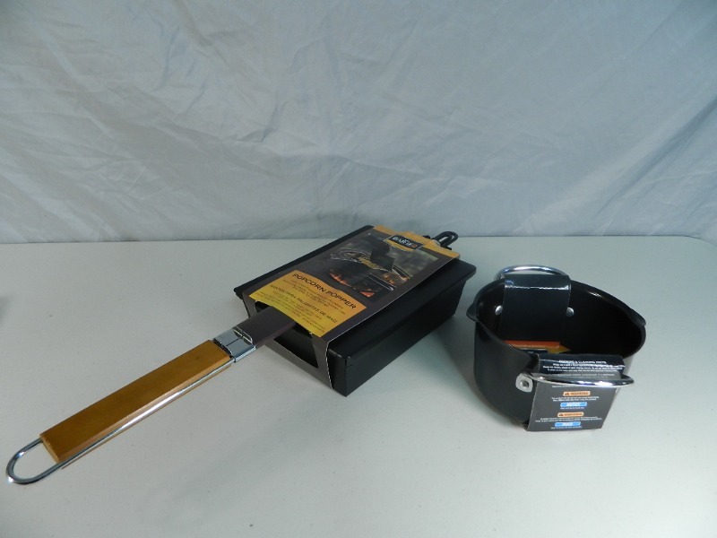 lot 132 image: New Popcorn Popper and Bean Pot