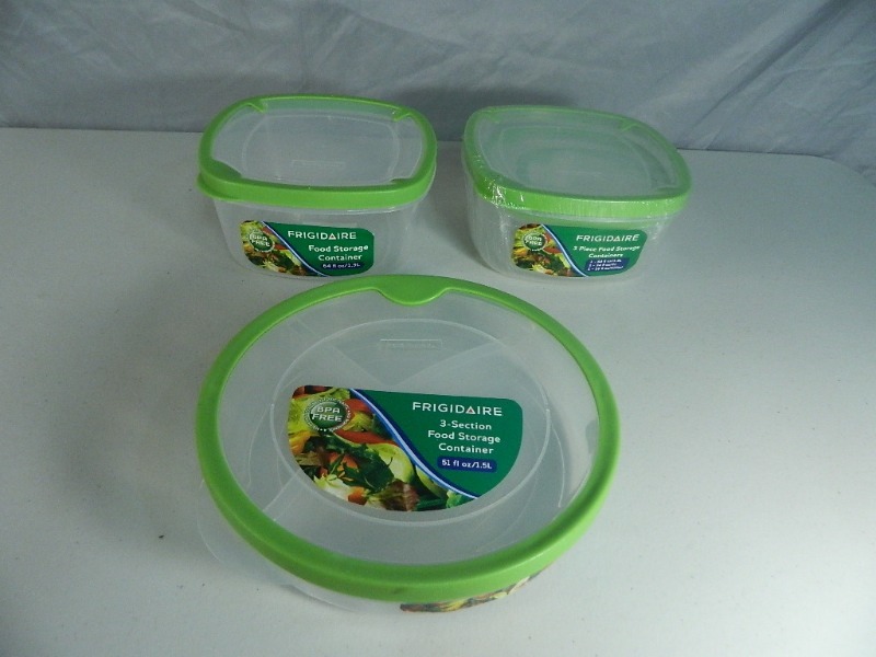 lot 154 image: 5 New Frigidaire Food Storage Containers with Lids