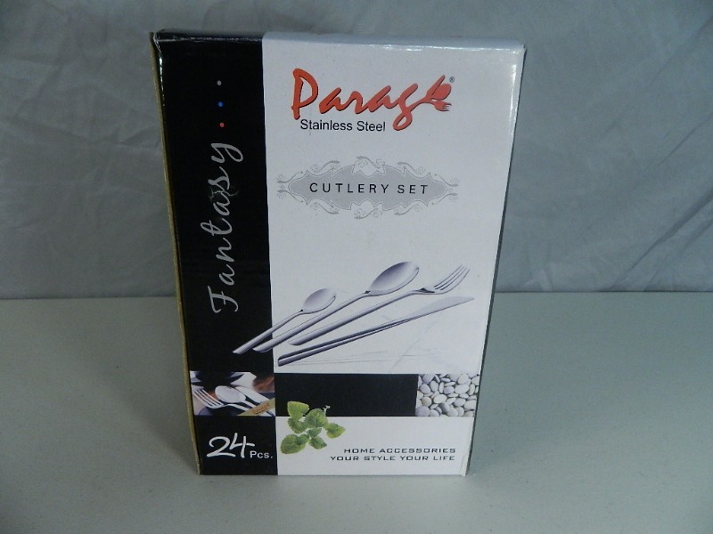 lot 161 image: New 24 Pc Cutlery Set