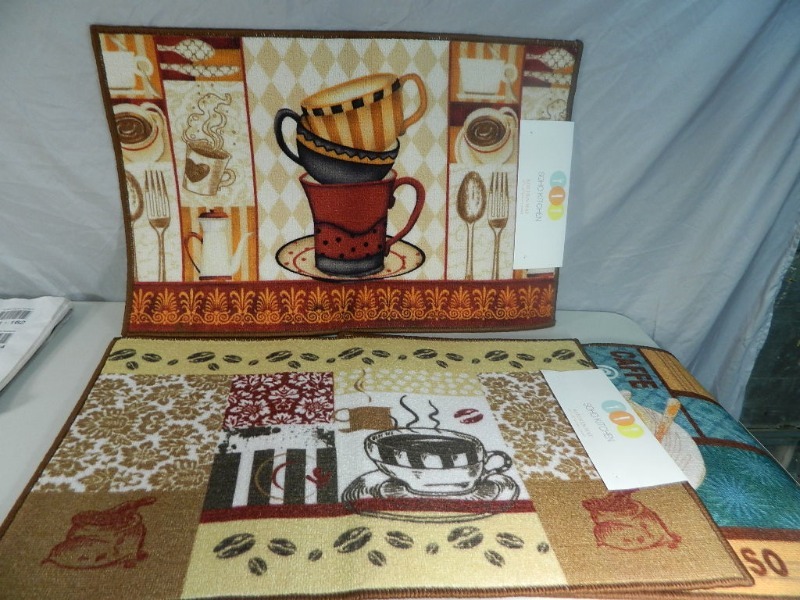 lot 166 image: 3 New Kitchen Rugs