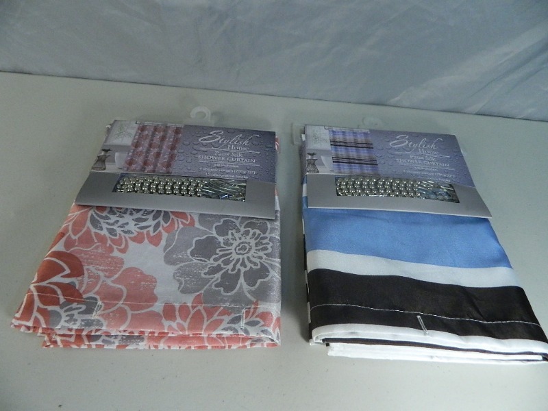 lot 176 image: 2 New Shower Curtain Sets