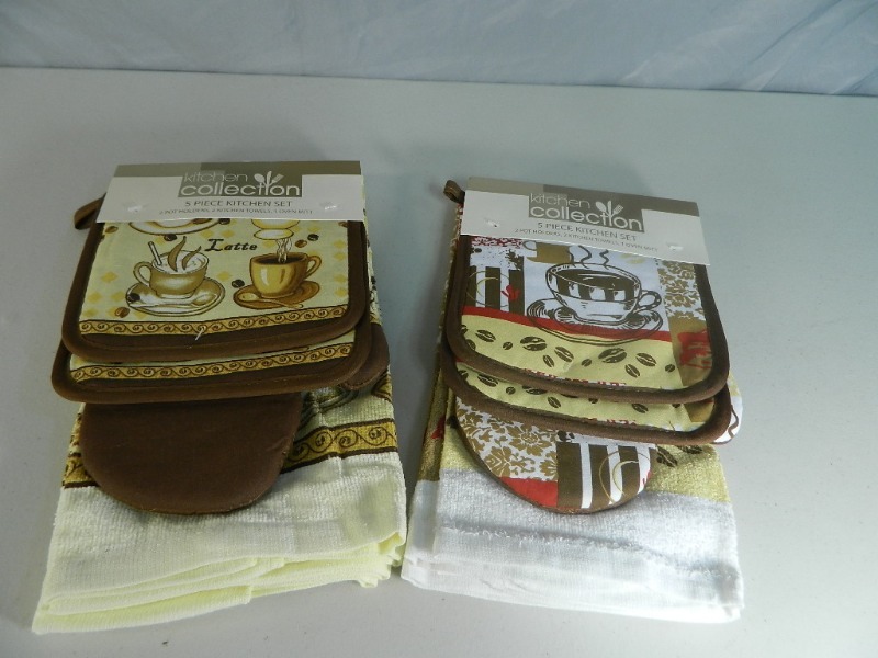 lot 196 image: 2 New 5 Pc Kitchen Sets