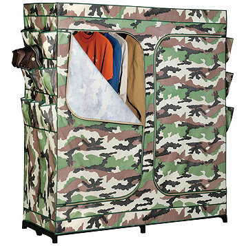 lot 29 image: Honey Can Do Double Door Camouflage Storage Closet