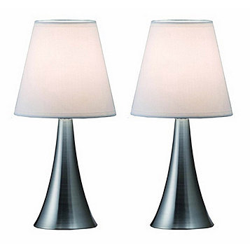 lot 39 image: 2-Pc. Mini Touch Lamp Set