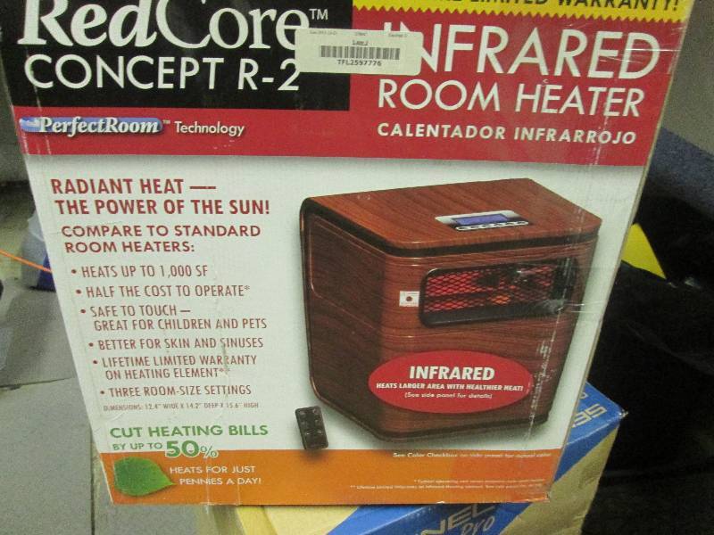 lot 39 image: infrared heater - works top is loos...