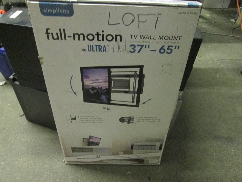 lot 60 image: heavy duty 37-60 full motion tv w...