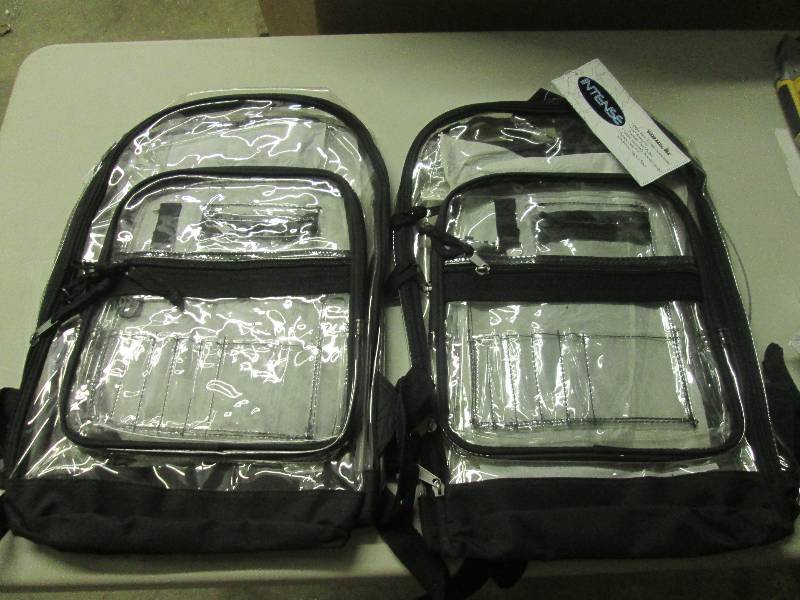 lot 76 image: lot of 2 intense clear backpack ...