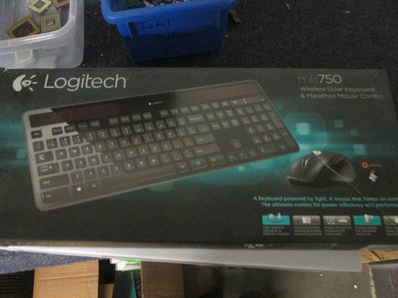 lot 93 image: lot of 4 logitech keybord damaged...