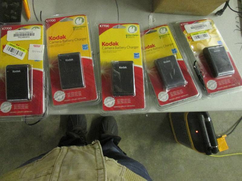 lot 141 image: lot of 5 camera battery chargers...
