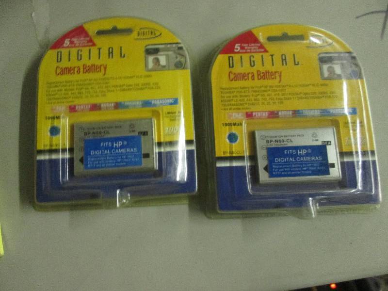 lot 140 image: lot of 2 camera batteries...