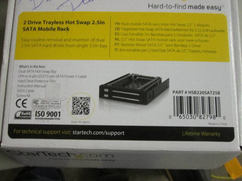 lot 154 image: sata mobile rac 2 drive swap...