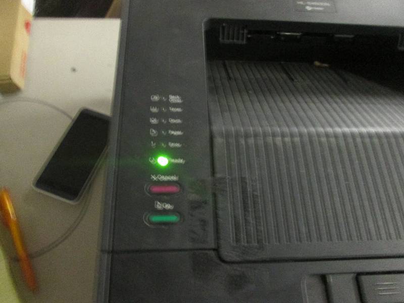 lot 158 image: brother tw750 printer powers on...
