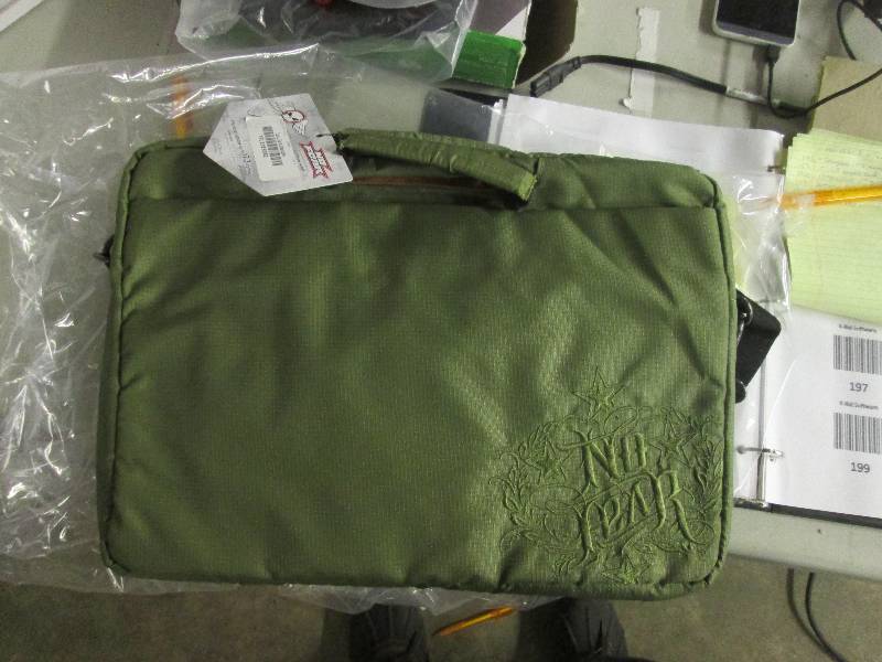 lot 199 image: no fear embroidered laptop bag ...