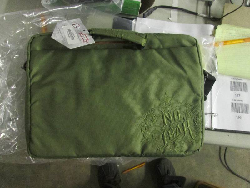 lot 198 image: no fear embroidered laptop bag ...