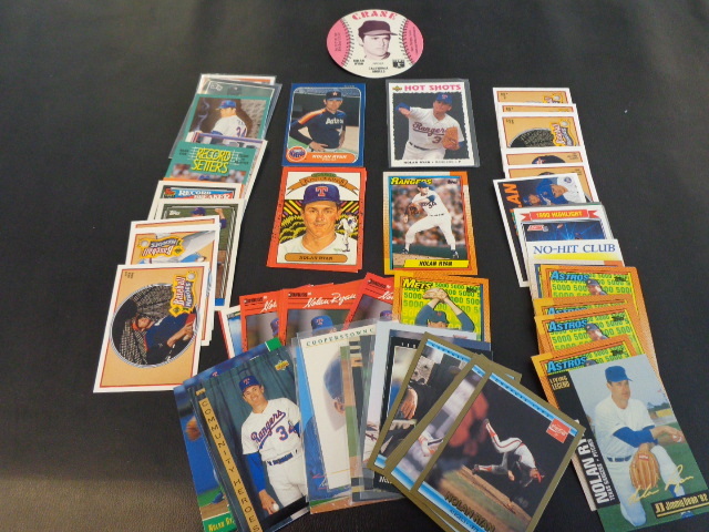 lot 32 image: Nolan Ryan Baseball Cards w 1976 Cran Card