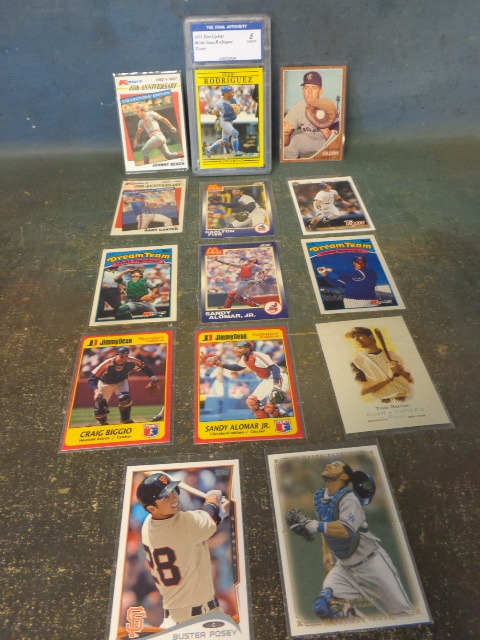 lot 36 image: Graded Slabbed Ivan Rodriguez Rookie & Other Star Catchers Baseball Cards